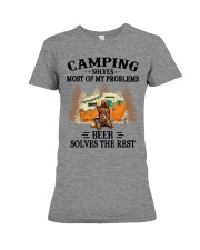 Camping Solves Most Of My Problems Premium Fit Ladies Tee tile