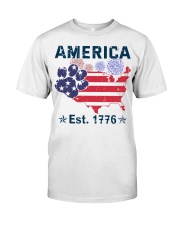 Dogs America Est 1776 Classic T-Shirt thumbnail