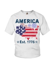 Dogs America Est 1776 Youth T-Shirt thumbnail