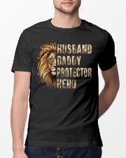 Husband Daddy Protector Hero Classic T-Shirt lifestyle-mens-crewneck-front-13