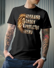 Husband Daddy Protector Hero Classic T-Shirt lifestyle-mens-crewneck-front-6