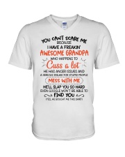 I Have A Freakin' Awesome Grandpa V-Neck T-Shirt thumbnail