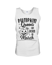 Pumpkin Queens Are Born In March Unisex Tank thumbnail