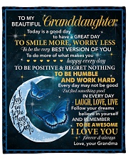 Granddaughter To Be The Very Best Version Of You Fleece Blanket - 50" x 60" front