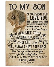 Never Forget That I Love You Lion Mom To Son Vertical Poster tile