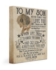 Never Forget That I Love You Lion Mom To Son 11x14 Gallery Wrapped Canvas Prints front