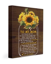 I Am Because You Are - Sunflower Daughter To Mom 11x14 Gallery Wrapped Canvas Prints front