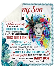 Never Forget That U Love U Dad To Son Sherpa Fleece Blanket tile