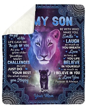 I Didn't Give U The Gift Of Life Lion Mom To Son Sherpa Fleece Blanket tile