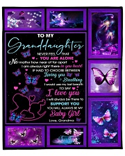 GD Butterfly I'd Use My Last Breath To Say I LoveU Fleece Blanket - 50" x 60" front