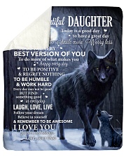 Lion - Today Is A Good Day - Dad-To-Daughter Sherpa Fleece Blanket tile