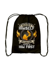 Behind every son who believe in himself Drawstring Bag tile