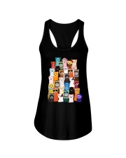 Otters colorful art Ladies Flowy Tank thumbnail