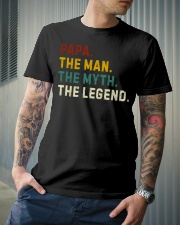 Papa The Man The Myth The Legend - To Dad Classic T-Shirt lifestyle-mens-crewneck-front-6