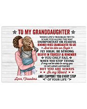 When Life's Troubles Try Scare U To Granddaughter Horizontal Poster tile