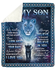 Lion-I Believe In You - Mom-To-Son Sherpa Fleece Blanket tile