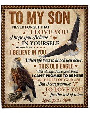 Never Forget That I Love You Eagle Mom To Son Fleece Blanket - 50" x 60" front