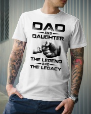 Dad And Daughter The Legend The Legacy Classic T-Shirt lifestyle-mens-crewneck-front-6
