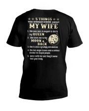 5 Things You Should Know About My Wife V-Neck T-Shirt thumbnail