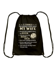 5 Things You Should Know About My Wife Drawstring Bag thumbnail