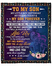 My Little Boy Yesterday Friend Today - Mom To Son Fleece Blanket - 50" x 60" front