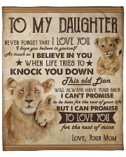 Never Forget That I Love U Lion Mom To Daughter Fleece Blanket - 50" x 60" front