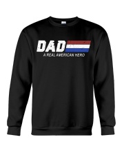 Dad A Real American Hero Crewneck Sweatshirt thumbnail