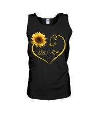 Dog Mom heart sunflower Unisex Tank thumbnail