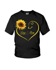 Dog Mom heart sunflower Youth T-Shirt thumbnail