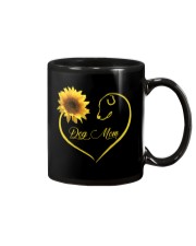 Dog Mom heart sunflower Mug thumbnail