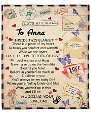 Inside This Blanket Dad To Daughter Fleece Blanket - 50" x 60" front