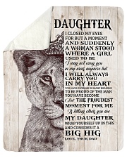Lion Crown-I closed my eyes moment D-To-Daughter Sherpa Fleece Blanket - 50" x 60" thumbnail
