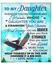 Wherever Your Journey In Life - Mom To Daughter Fleece Blanket - 50" x 60" front
