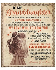 Every Day That U Are Grandma To Granddaughter Fleece Blanket - 50" x 60" front