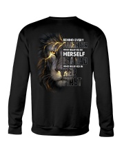 Behind Every Daughter who believes in herself Crewneck Sweatshirt tile