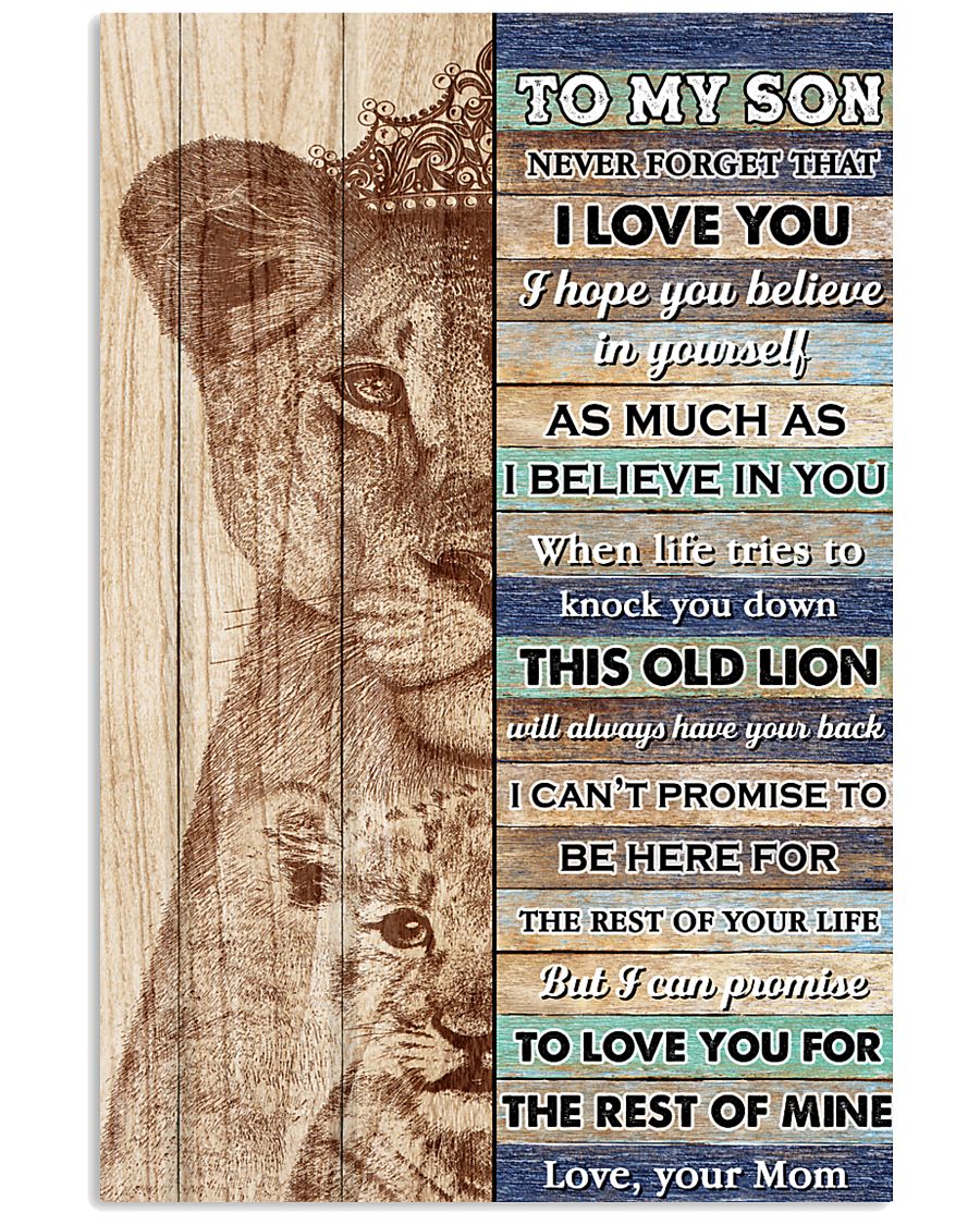 Son This Old Lion Will Alwasy Have Your Back 11x17 Poster