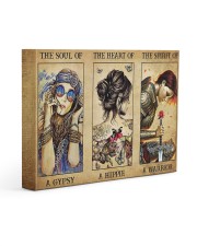 Be Strong Be Brave Be Humble Be Badass Hippie 14x11 Gallery Wrapped Canvas Prints front