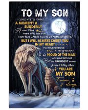 I Closed My Eyes For But A Moment Wolf Mom To Son Vertical Poster tile
