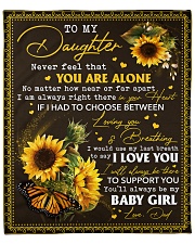 Never feel that U r alone Dad-to-Daughter Fleece Blanket - 50" x 60" front