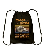 Dad And Son The Legend The Legacy Drawstring Bag tile