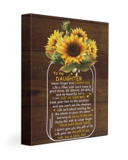 Never Forget That I Love U Dad To Daughter 11x14 Gallery Wrapped Canvas Prints front