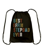 Best Effin Stepdad Ever Drawstring Bag thumbnail