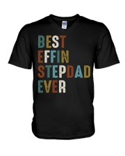 Best Effin Stepdad Ever V-Neck T-Shirt thumbnail