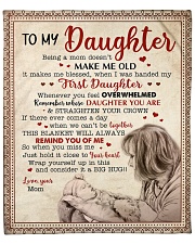 Being A Mom Does Not Make Me Old Mom To Daughter Fleece Blanket - 50" x 60" front