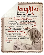 Being A Mom Does Not Make Me Old Mom To Daughter Sherpa Fleece Blanket - 50" x 60" thumbnail