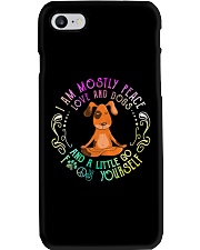 I Am Mostly Peace Love And Dogs Phone Case tile