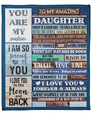 Today Is A Good Day Have Great Day Dad To Daughter Fleece Blanket - 50" x 60" front