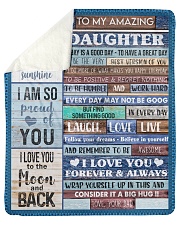 Today Is A Good Day Have Great Day Dad To Daughter Sherpa Fleece Blanket tile