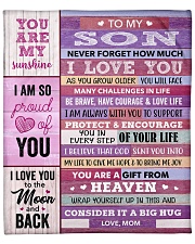 You Are My Sunshine Mom To Son Fleece Blanket - 50" x 60" front