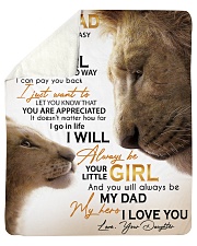 Dad Lion You'll Always Be My Dad My Hero ILove You Sherpa Fleece Blanket tile